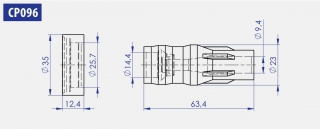 Наконечник катушки зажигания CP096 (TESLA)